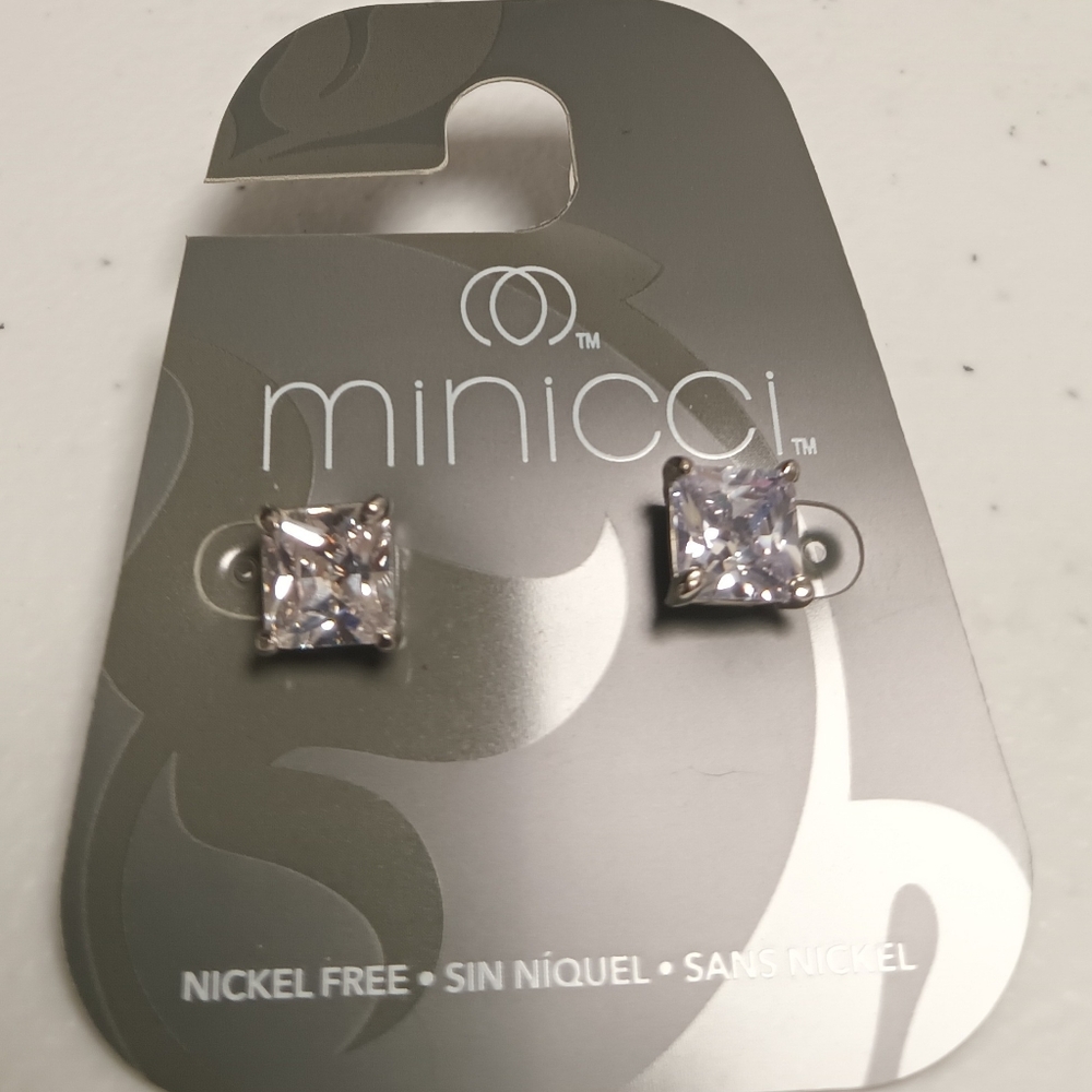 COPY - MINICCI FAUX DIAMOND STUDS